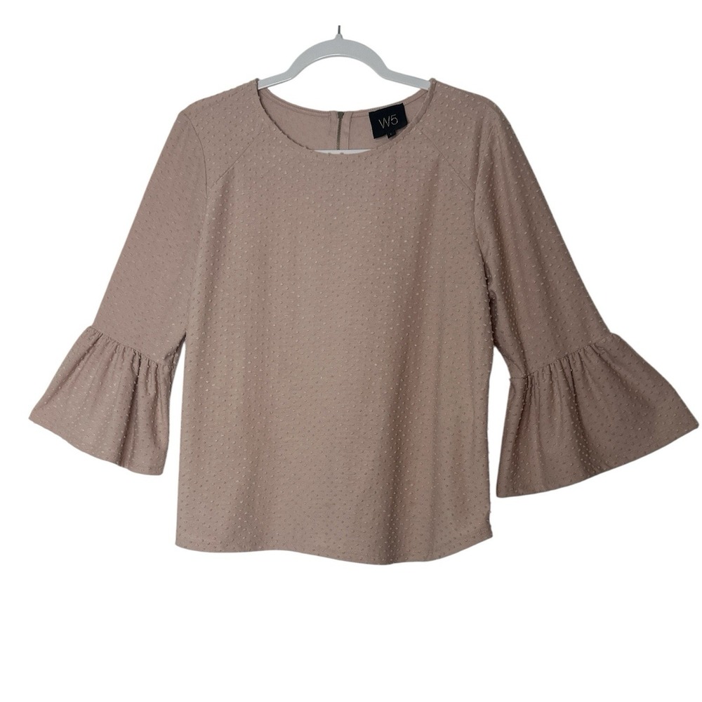Anthropologie W5 Top  Women's Large 3/4 Sleeve Stretch Romantic Career‎ Cóctel